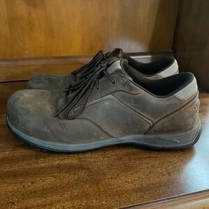 Red Wing Shoes Comfortpro Safety‎ Toe Oxford Brown Leather 6708 Mens Size 10.5 D